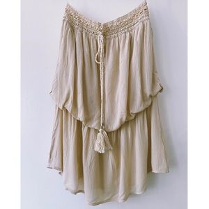 Mittoshop Tan Strapless Top